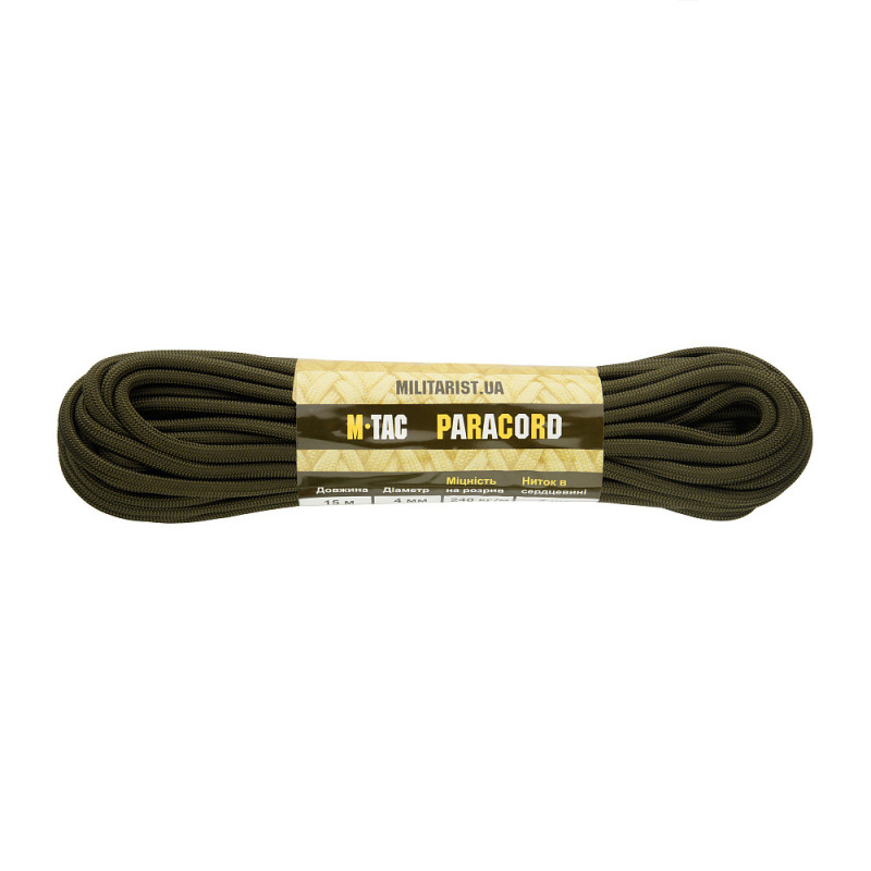 M-Tac паракорд PowerCord1000 OD Green 15м M-Tac паракорд PowerCord1000 OD Green 15м