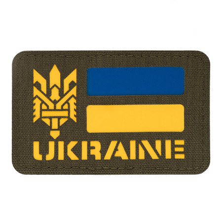 M-Tac нашивка Ukraine (с Тризубом) Laser Cut Ranger Green