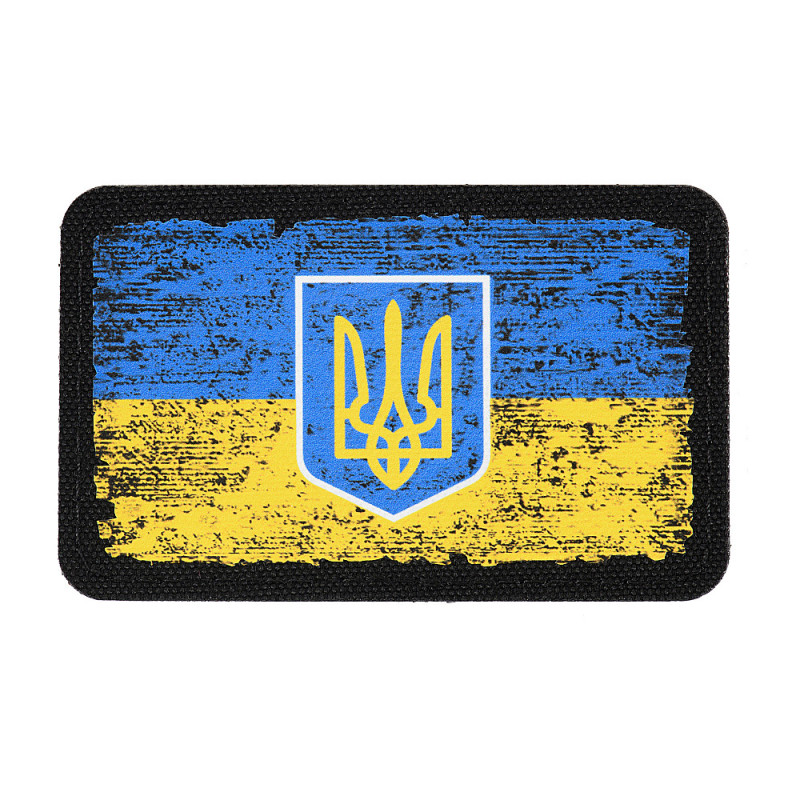 M-Tac нашивка прапор України з гербом вінтаж (80х50 мм) Black M-Tac нашивка прапор України з гербом вінтаж (80х50 мм) Black