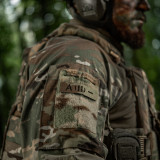 M-Tac нашивка група крові A (II) - наскрізна Laser Cut 25х80 Multicam