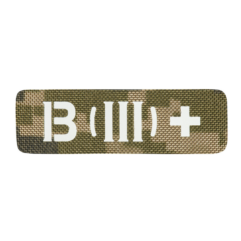 M-Tac нашивка група крові B (III) + наскрізна Laser Cut 25х80 MM14 M-Tac нашивка група крові B (III) + наскрізна Laser Cut 25х80 MM14