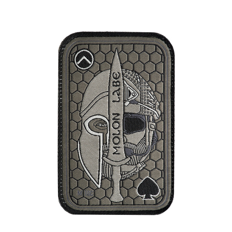 M-Tac нашивка Molon Labe Ace (жаккард) олива M-Tac нашивка Molon Labe Ace (жаккард) олива