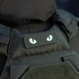 M-Tac нашивка Котячі Очі Cat Eyes Laser Cut олива/GID M-Tac нашивка Котячі Очі Cat Eyes Laser Cut олива/GID