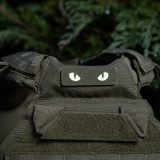 M-Tac нашивка Котячі Очі Cat Eyes Laser Cut олива/GID M-Tac нашивка Котячі Очі Cat Eyes Laser Cut олива/GID