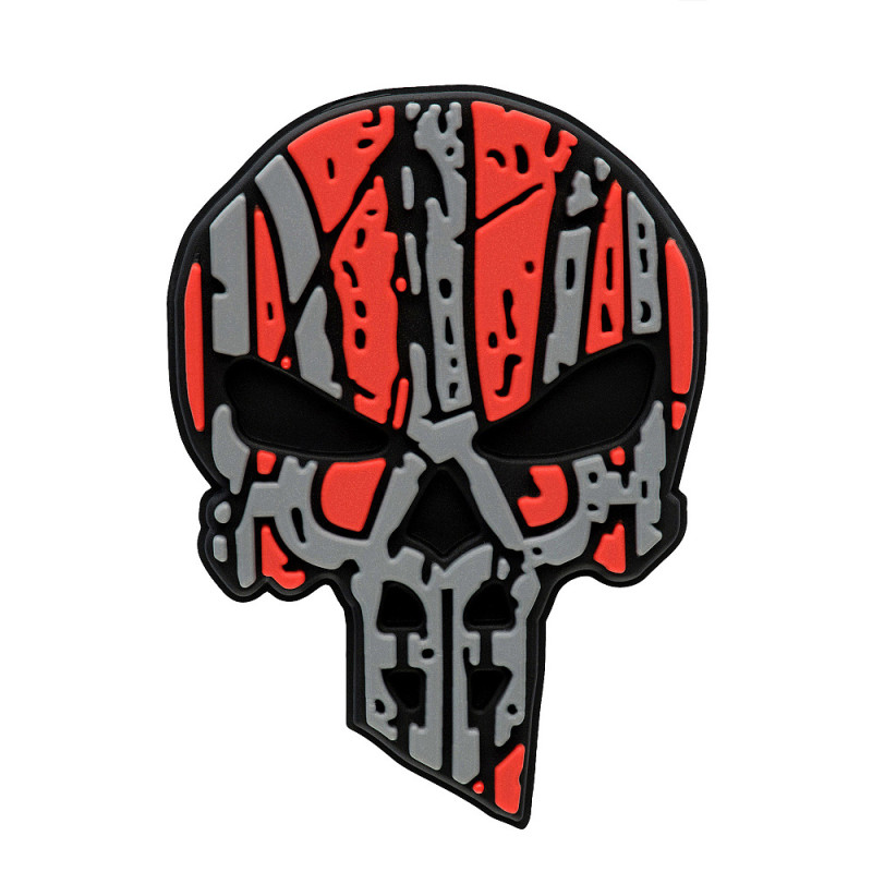 M-Tac нашивка Ukrainian Punisher 3D PVC Red/Black M-Tac нашивка Ukrainian Punisher 3D PVC Red/Black