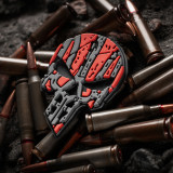 M-Tac нашивка Ukrainian Punisher 3D PVC Red/Black M-Tac нашивка Ukrainian Punisher 3D PVC Red/Black