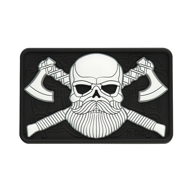 M-Tac нашивка Bearded Skull 3D PVC Black/White M-Tac нашивка Bearded Skull 3D PVC Black/White