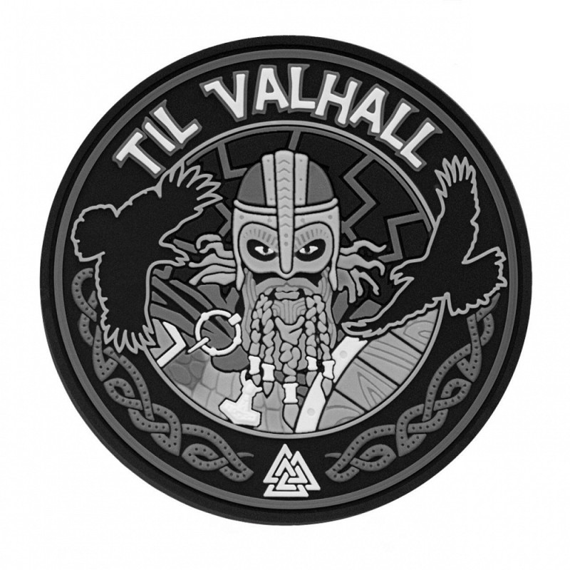 M-Tac нашивка Til Valhall PVC Grey/Black M-Tac нашивка Til Valhall PVC Grey/Black