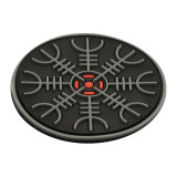 M-Tac нашивка шолом Жаху PVC Black/Grey