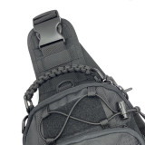 Сумка однолямкова тактична плетена ручка Sling Chest Pack чорна (Black) Сумка однолямкова тактична плетена ручка Sling Chest Pack чорна (Black)