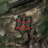 M-Tac нашивка Тризуб Червоний мак (вишивка) Black M-Tac нашивка Тризуб Червоний мак (вишивка) Black