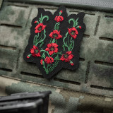 M-Tac нашивка Тризуб Червоний мак (вишивка) Black M-Tac нашивка Тризуб Червоний мак (вишивка) Black