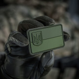 M-Tac нашивка прапор України з малим гербом PVC олива M-Tac нашивка прапор України з малим гербом PVC олива