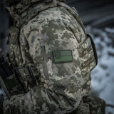 M-Tac нашивка прапор України з малим гербом PVC олива M-Tac нашивка прапор України з малим гербом PVC олива