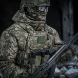 M-Tac нашивка прапор України з малим гербом PVC олива M-Tac нашивка прапор України з малим гербом PVC олива