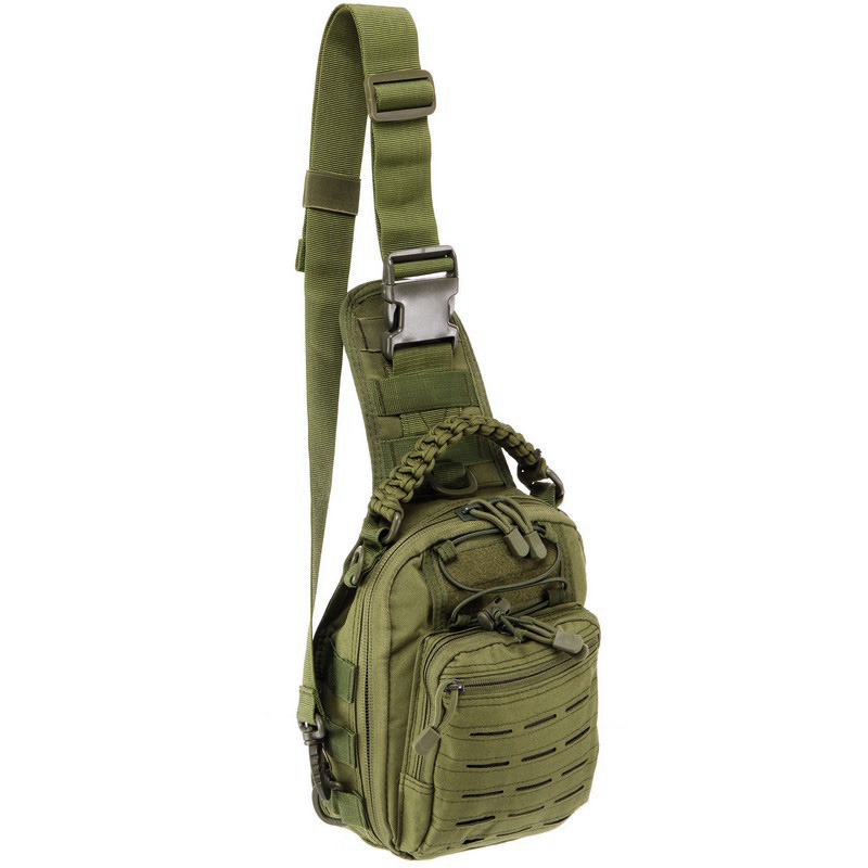 Сумка однолямкова тактична плетена ручка Sling Chest Pack олива (Olive) Сумка однолямкова тактична плетена ручка Sling Chest Pack олива (Olive)