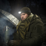 M-Tac ліхтарик налобний на батарейках 4+1 LED олива