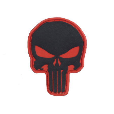 M-Tac нашивка Punisher PVC Red/Black