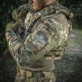 M-Tac нашивка прапор України з гербом (80х50 мм) Olive/GID M-Tac нашивка прапор України з гербом (80х50 мм) Olive/GID