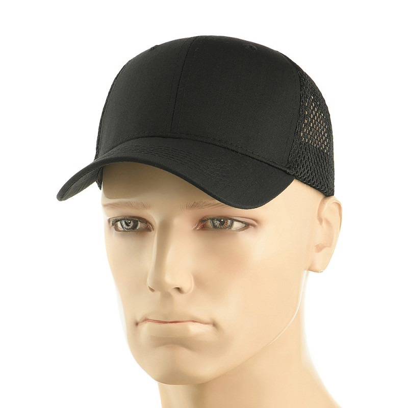 M-Tac бейсболка з сіткою Flex ріп-стоп чорна (Black) M-Tac бейсболка з сіткою Flex ріп-стоп чорна (Black)