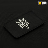 M-Tac нашивка Тризуб (стилізація) Laser Cut горизонтальна чорна/GID