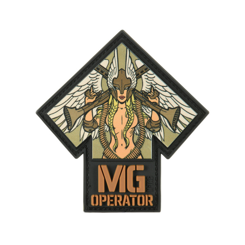 M-Tac нашивка MG Operator PVC друк Black/Coyote M-Tac нашивка MG Operator PVC друк Black/Coyote
