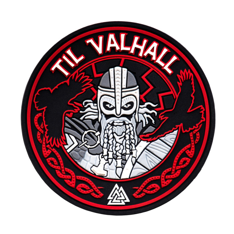 M-Tac нашивка Til Valhall PVC (сорт 2) червона/чорна M-Tac нашивка Til Valhall PVC (сорт 2) червона/чорна