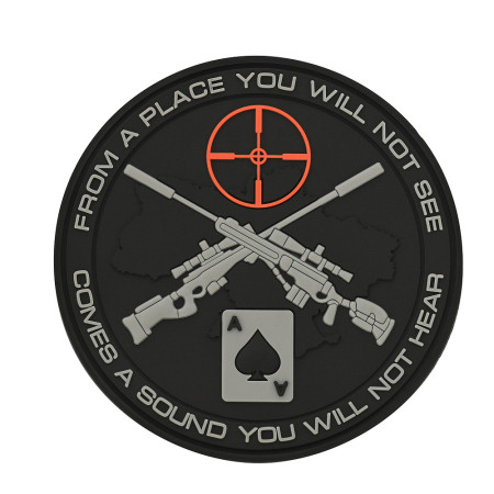 M-Tac нашивка Ukrainian Snipers PVC Black