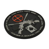 M-Tac нашивка Ukrainian Snipers PVC Black