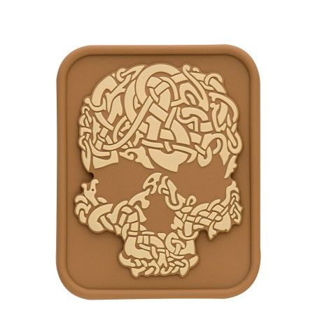 M-Tac нашивка Viking Skull PVC Coyote/Khaki