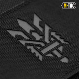 M-Tac нашивка Тризуб (стилізація) Laser Cut горизонтальна чорна/сіра M-Tac нашивка Тризуб (стилізація) Laser Cut горизонтальна чорна/сіра
