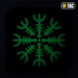 M-Tac нашивка шолом Жаху Laser Cut Black/GID
