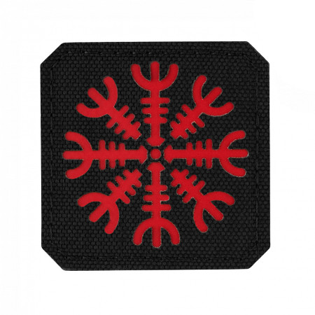 M-Tac нашивка шолом Жаху Laser Cut Black/Red