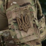 M-Tac нашивка Тризуб PVC великий койот M-Tac нашивка Тризуб PVC великий койот