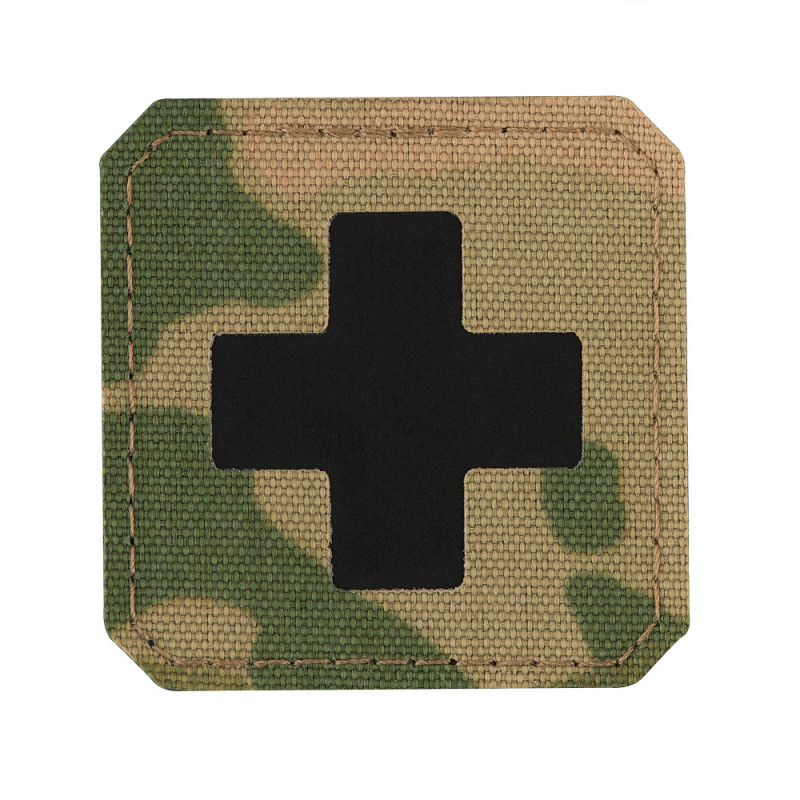 M-Tac нашивка Medic Cross Laser Cut Мультикам/Чорна M-Tac нашивка Medic Cross Laser Cut Мультикам/Чорна