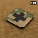 M-Tac нашивка Medic Cross Laser Cut Мультикам/Чорна M-Tac нашивка Medic Cross Laser Cut Мультикам/Чорна