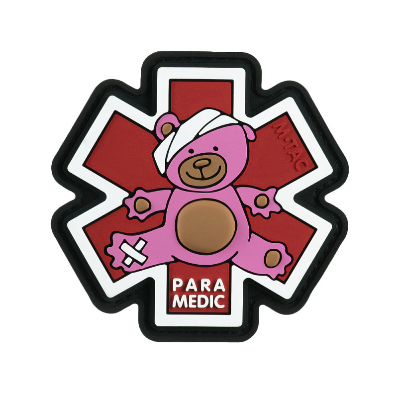 M-Tac нашивка Paramedic Медвідь (PVC) Pink/Brown/Black M-Tac нашивка Paramedic Медвідь (PVC) Pink/Brown/Black