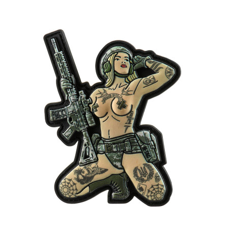 M-Tac нашивка Tactical girl №1 tattoo Тризуб PVC MM14