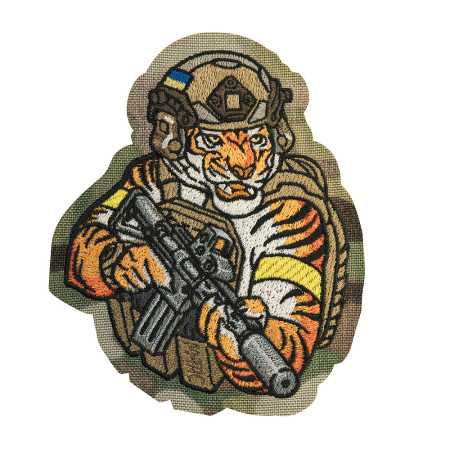 M-Tac нашивка Tiger (вишивка) Multicam/Coyote/Yellow