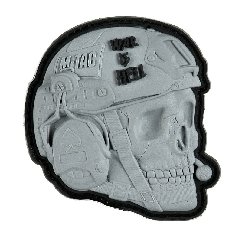 M-Tac нашивка War is Hell 3D PVC Сіра M-Tac нашивка War is Hell 3D PVC Сіра