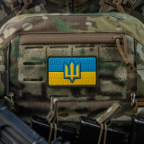 M-Tac нашивка прапор України з тризубом ЗСУ PVC full-color M-Tac нашивка прапор України з тризубом ЗСУ PVC full-color