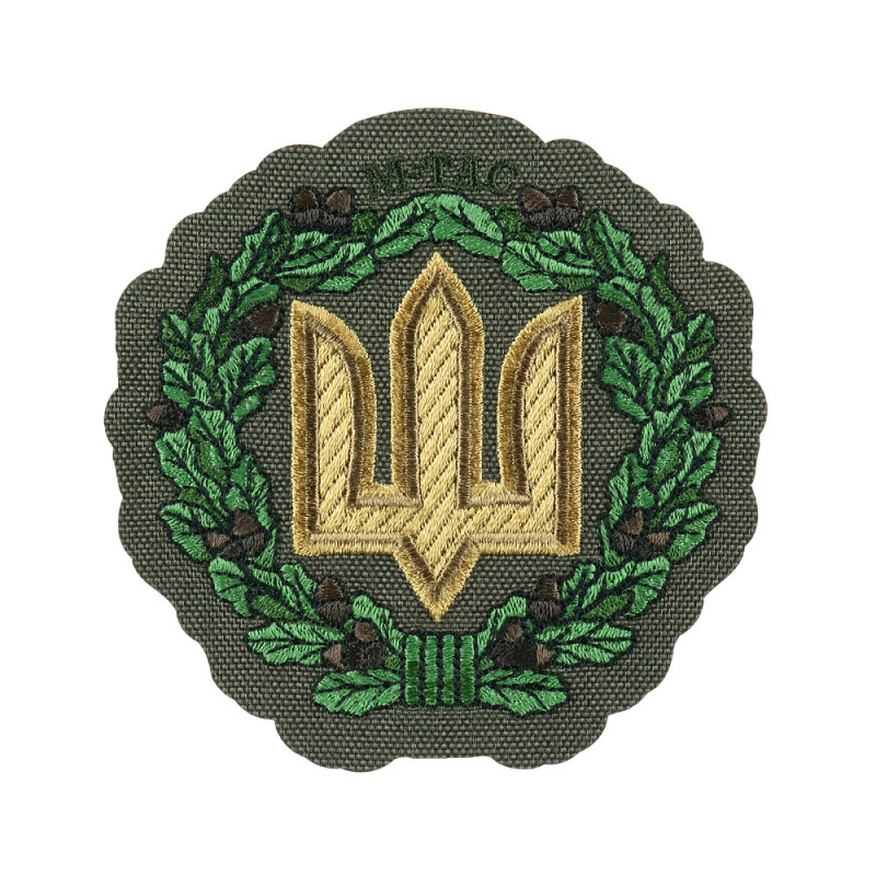M-Tac нашивка Тризуб з дубовим вінком (вишивка) Ranger Green M-Tac нашивка Тризуб з дубовим вінком (вишивка) Ranger Green