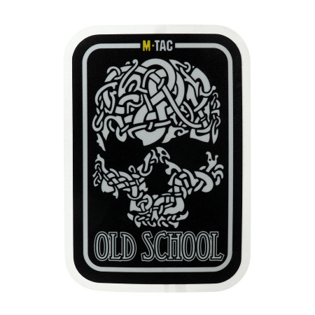 M-Tac наклейка Old School Large світловідбиваюча Black