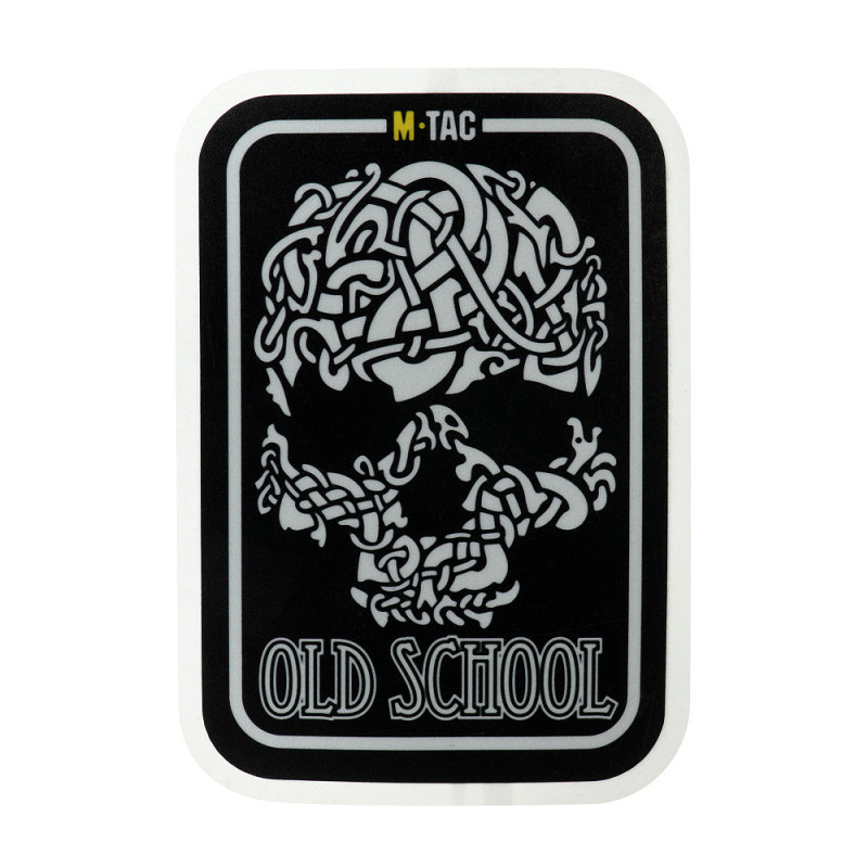 M-Tac наклейка Old School Large світловідбиваюча Black M-Tac наклейка Old School Large світловідбиваюча Black