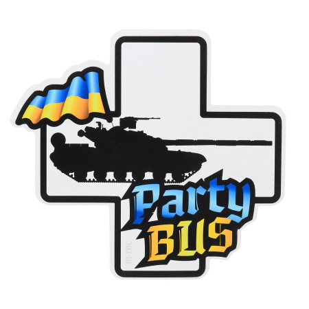 M-Tac наклейка Party Bus Large біла/синя/жовта