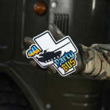 M-Tac наклейка Party Bus Large біла/синя/жовта