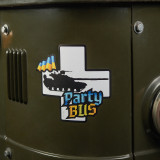 M-Tac наклейка Party Bus Large біла/синя/жовта