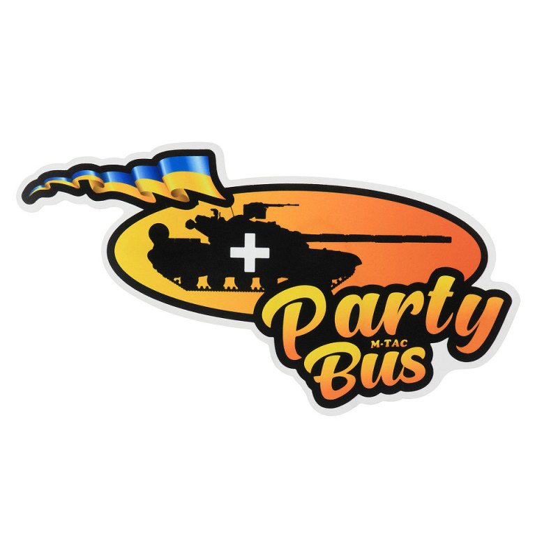 M-Tac наклейка Party Bus Large Yellow/Orange M-Tac наклейка Party Bus Large Yellow/Orange