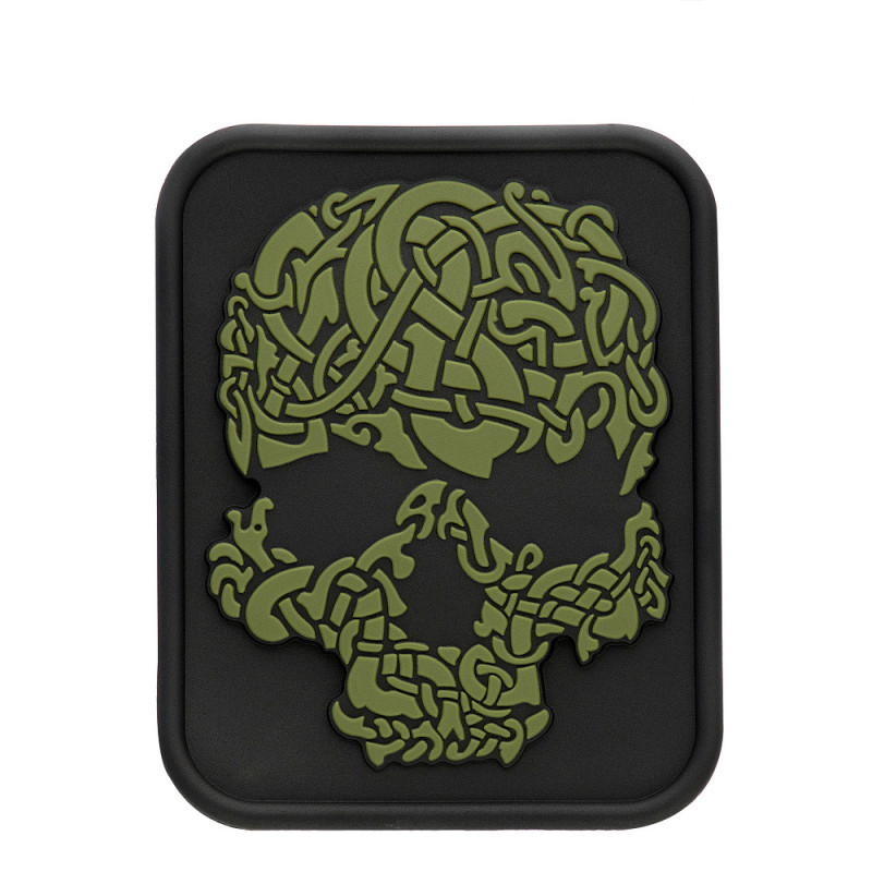 M-Tac нашивка Череп Viking Skull PVC чорний/олива M-Tac нашивка Череп Viking Skull PVC чорний/олива