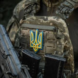 Нашивка Тризуб PVC великий кольоровий Нашивка Тризуб PVC великий кольоровий